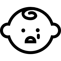 babygezicht huilt icoon