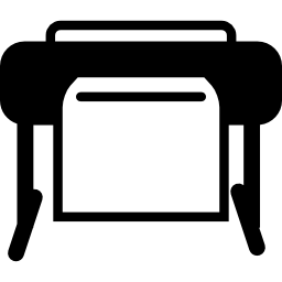 printervariant met papierinvoer icoon