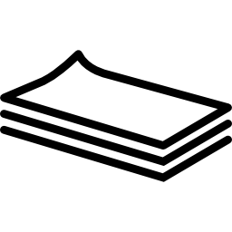 Paper stack stationery icon
