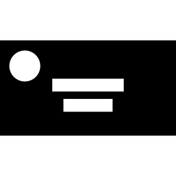 silhouette de variante de carte de visite Icône