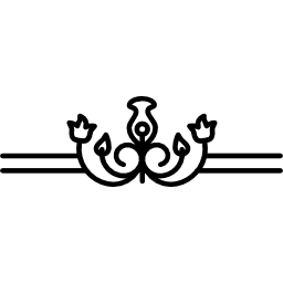 Floral design variant border icon