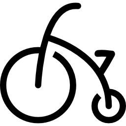 Baby bike with training wheels icon