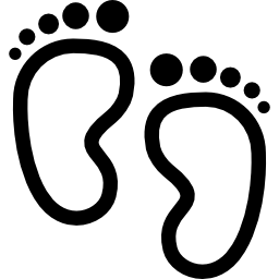 Baby footprints icon