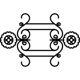 diseño floral de formas simétricas icono