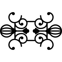 Ornamental symmetrical design icon
