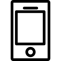 contorno di cellulare o tablet icona