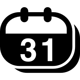 Круглый настенный календарь с пружиной иконка