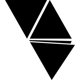 driehoekige silhouetvormen icoon