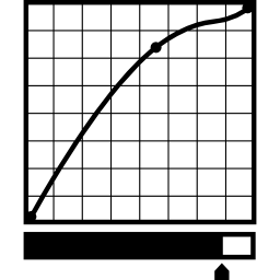 wykres z linią i oceną ikona