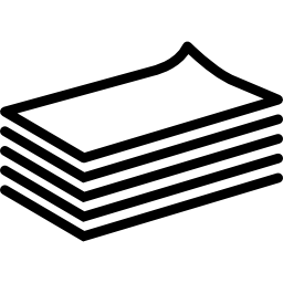 Стопка бумажных набросков иконка