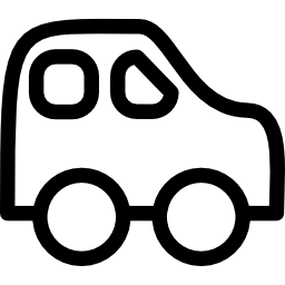 Car baby toy outline icon