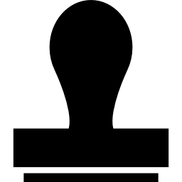 variante de silhouette de timbre d'impression Icône