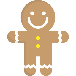 Gingerbread man icon