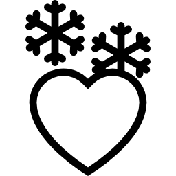cuore freddo icona