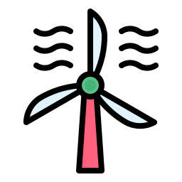 energía eólica icono