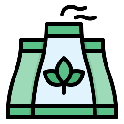 Green factory icon