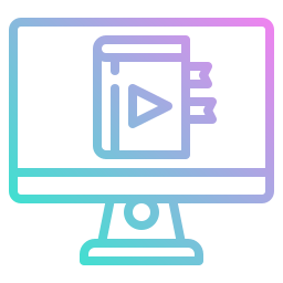 apprentissage en ligne Icône