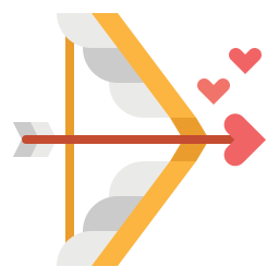 flecha de amor icono