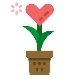 planta do amor Ícone