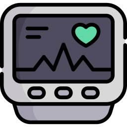 monitor de pulso cardiaco icono