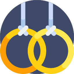 anneaux de gymnastique Icône