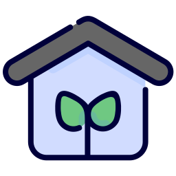 Eco house icon