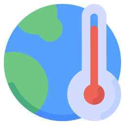 réchauffement climatique Icône