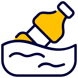 Water pollution icon