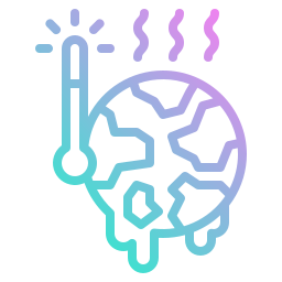 réchauffement climatique Icône