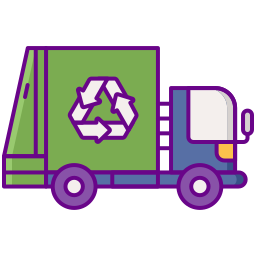 caminhão de reciclagem Ícone