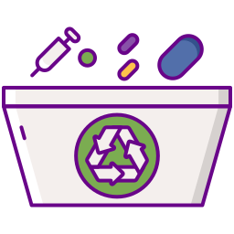 residuos biomédicos icono