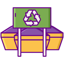 centro de reciclaje icono