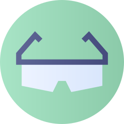 Safety glasses icon