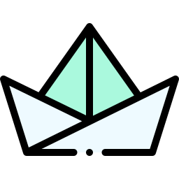 navio de papel Ícone