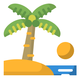 Пляжный отдых иконка
