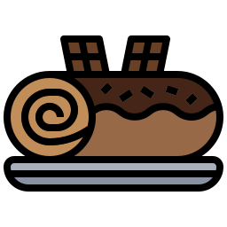 Roll cake icon