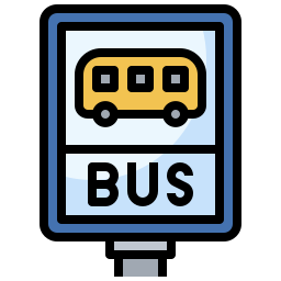 Bus stop icon