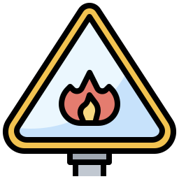 가연성 표시 icon