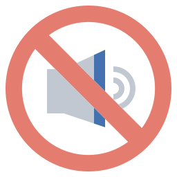 No sound icon