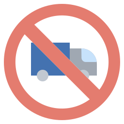 proibido caminhões Ícone
