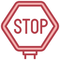 Stop sign icon