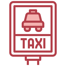 segnale di taxi icona