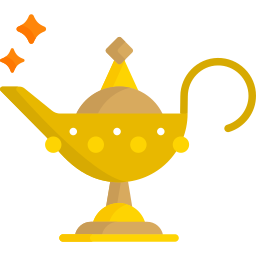 Oil lamp icon