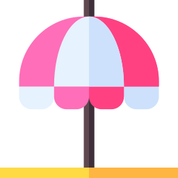 пляжный зонтик иконка