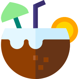 Coconut drink icon