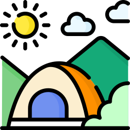 barraca de acampamento Ícone