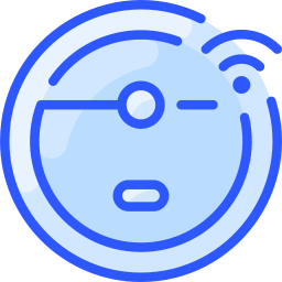 Robot vacuum cleaner icon