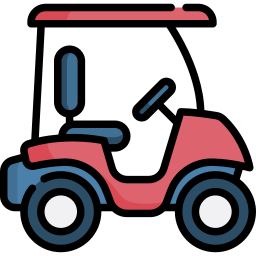 carro de golf icono