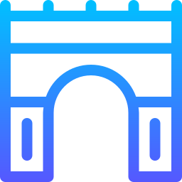 Arch of triumph icon