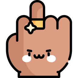 Middle finger icon